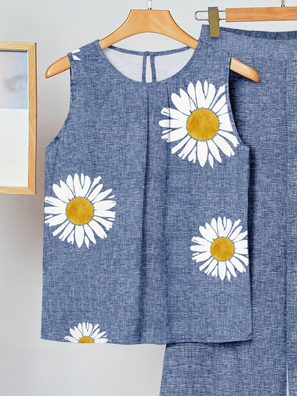 Kaitlyn | Daisy Flower Two-Piece Set