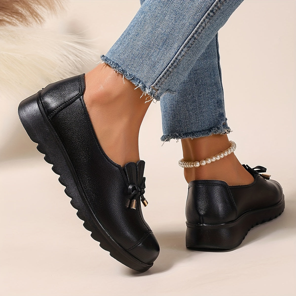 Rosalie | Mocassins orthopédiques à nœud