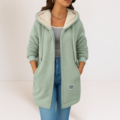 Veste polaire douce et chaude pour femme