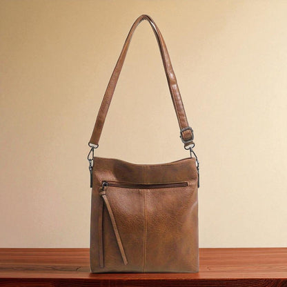 Sac bandoulière à fermeture zippée