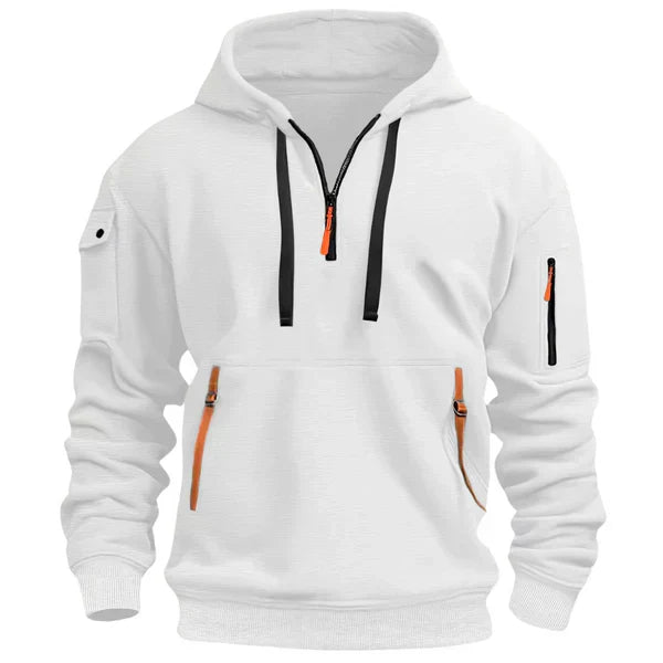 Sweat à capuche oversize gris ardoise pour homme
