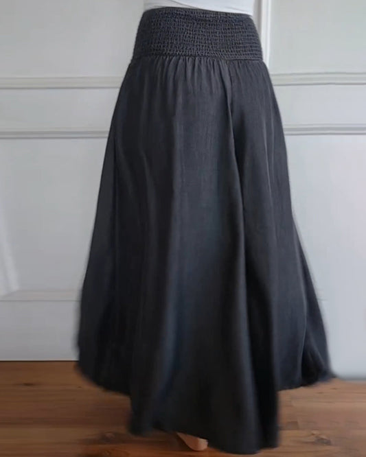 Jasper | Pantalon fluide à taille smockée