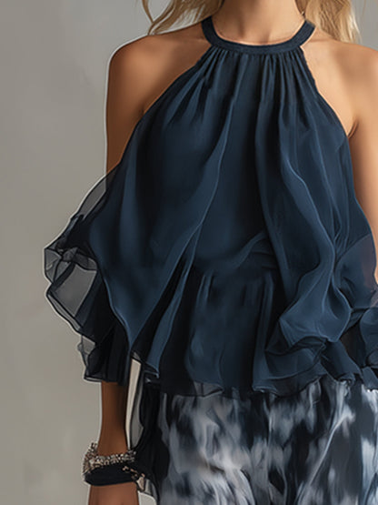 Elise | Ensemble élégant et léger avec haut fluide et pantalon large