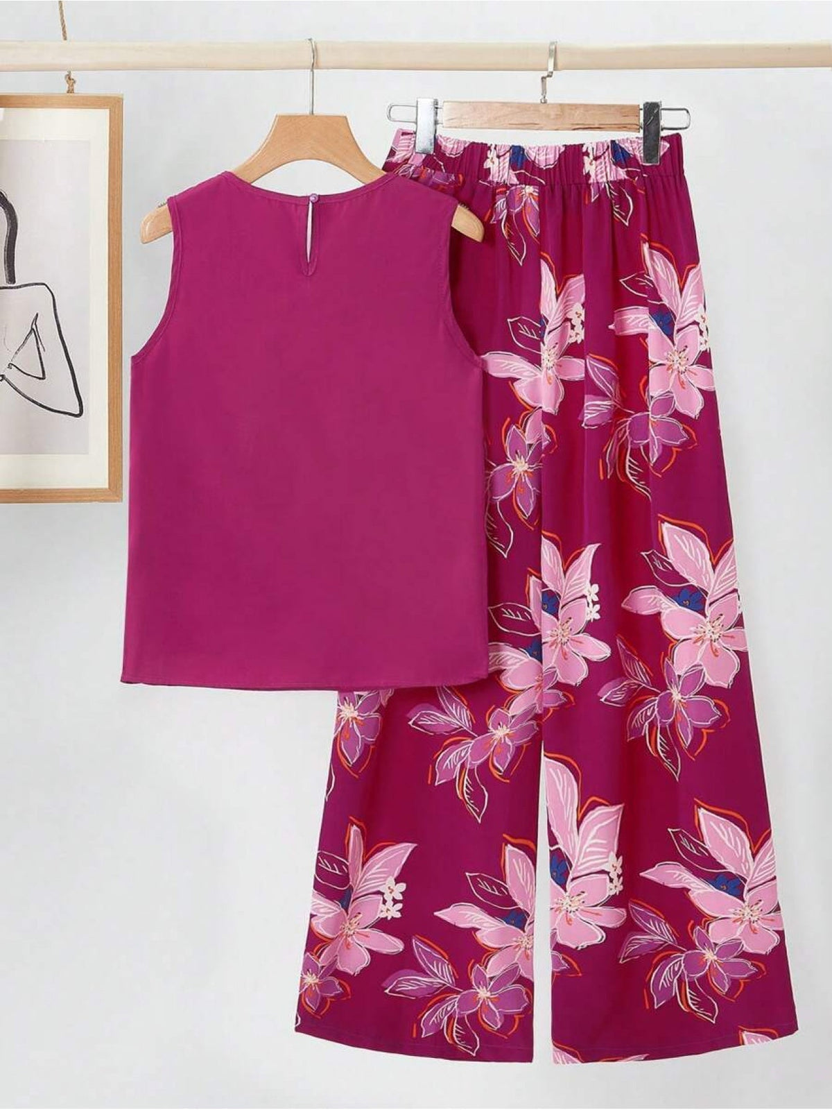 Kayla | Floral Retro Two-Piece Set
