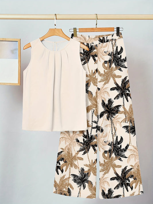Natalie | Ensemble floral chic et décontracté