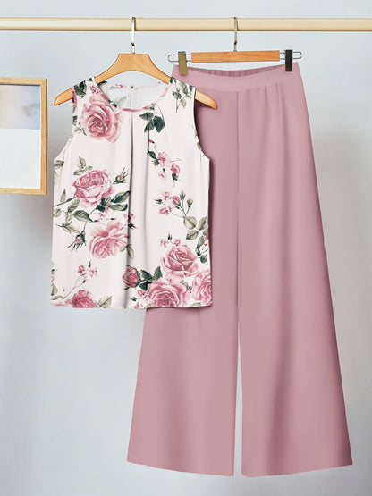 Kristen | Ensemble deux pièces à imprimé floral