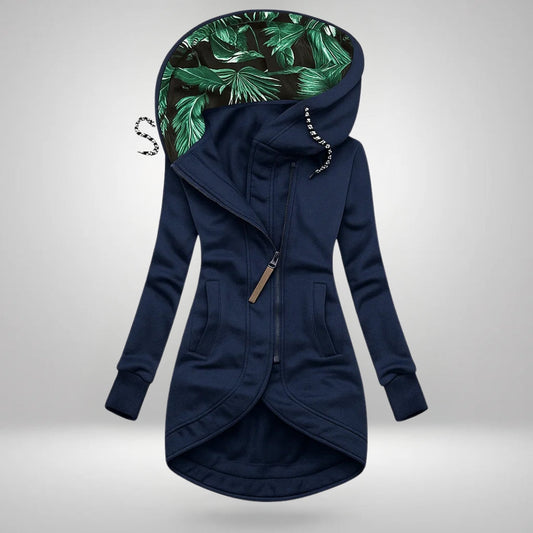 Manteau d'hiver long matelassé à capuche pour femme
