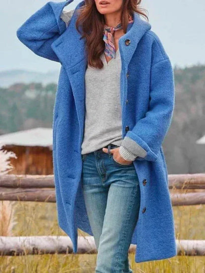 Veste longue chaude d’hiver pour femme