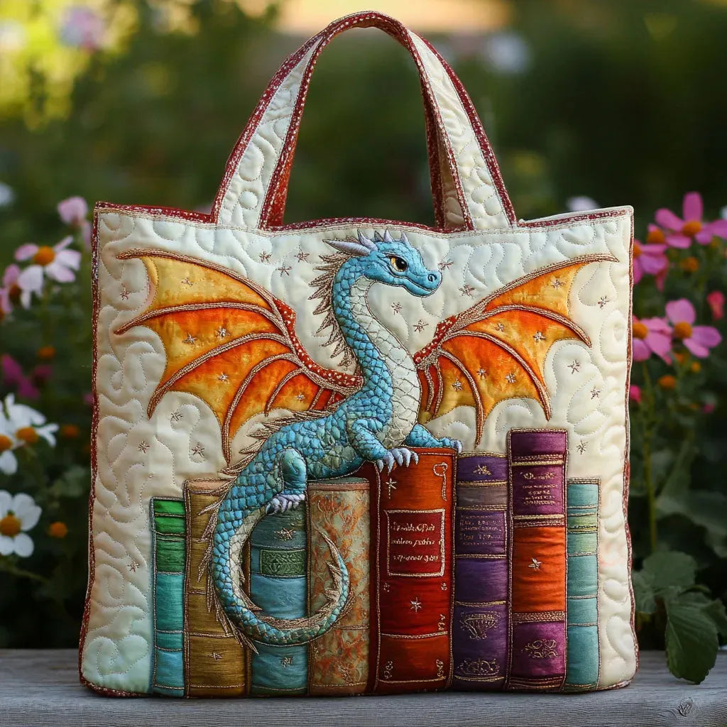 Sac matelassé - Gardien du livre Dragon Émeraude