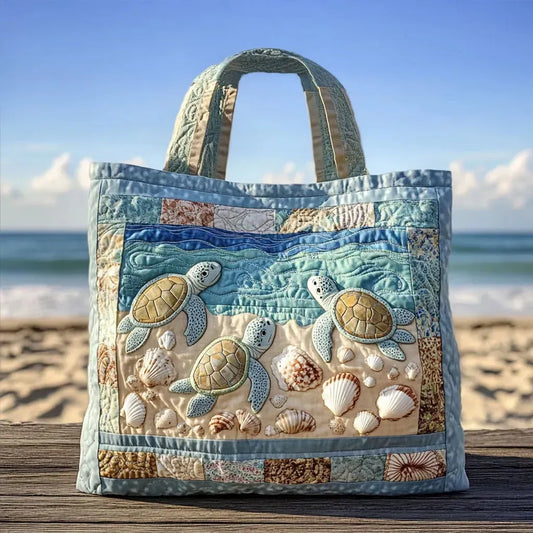 Sac matelassé artisanal - Tortues marines