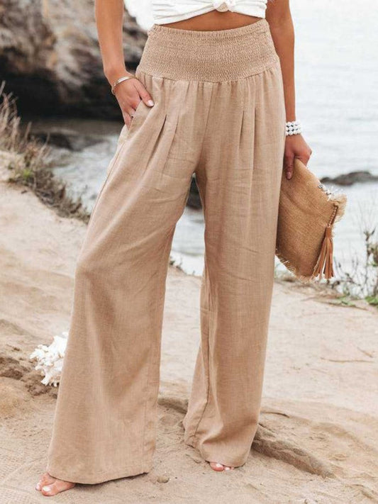 THALIORA – PANTALON LARGE EN LIN REMI