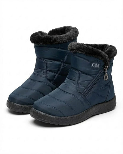 Women’s Quilted Fleece-Lined Zip Ankle Boots