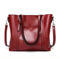 Sac cabas rouge pour femme avec poignée supérieure et bandoulière