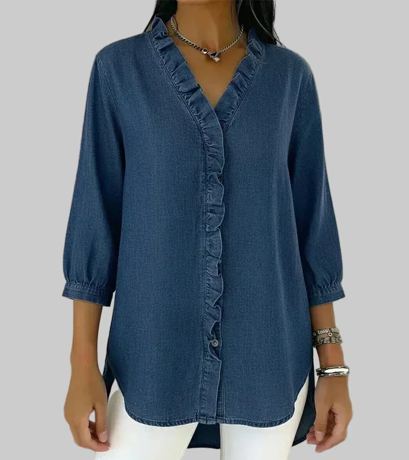 Blouse élégante en denim Abigail™