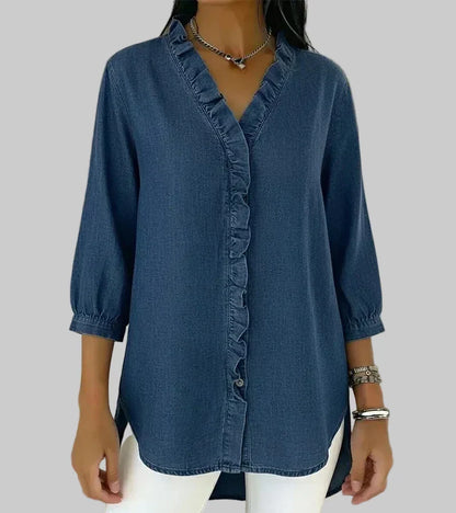 Blouse élégante en denim Abigail™