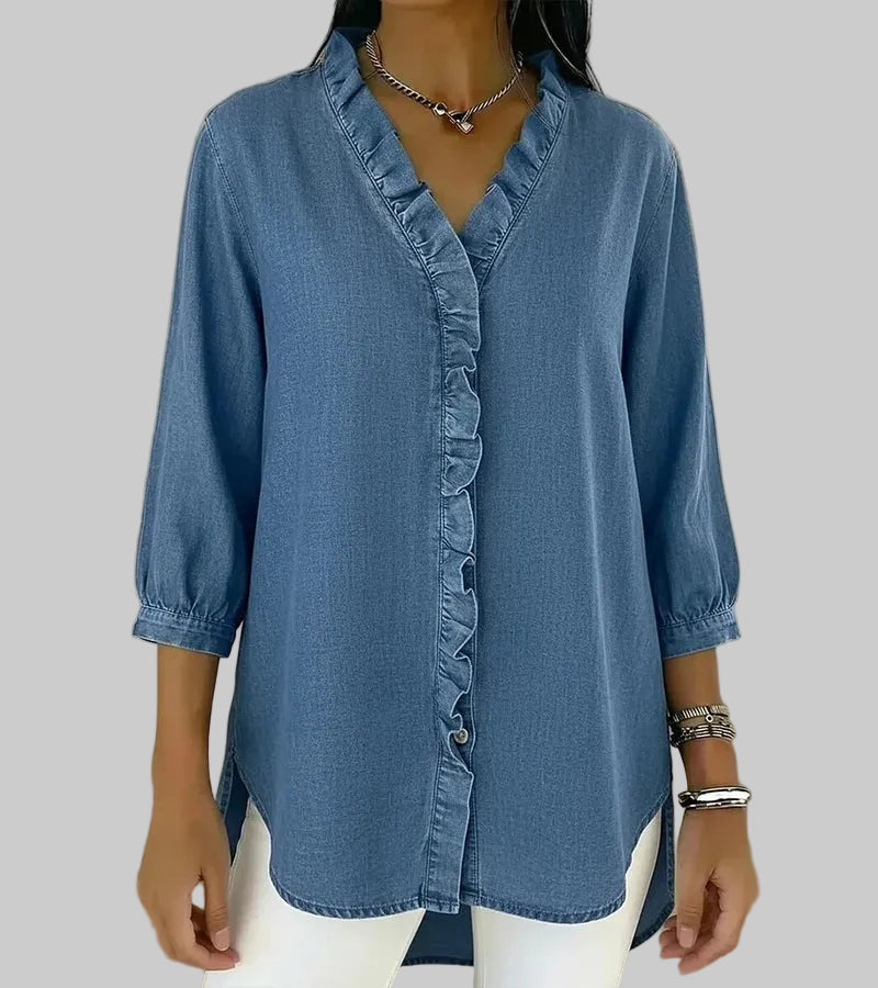 Blouse élégante en denim Abigail™