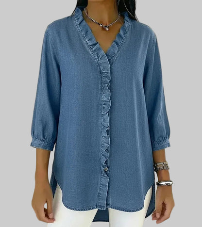 Blouse élégante en denim Abigail™