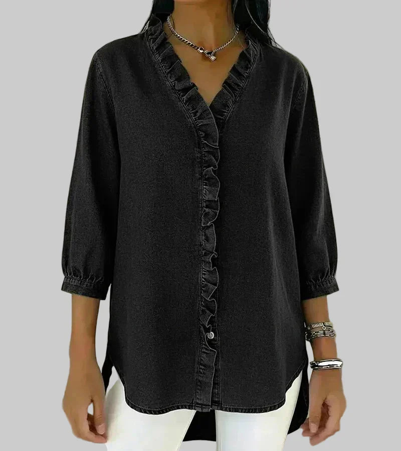 Blouse élégante en denim Abigail™