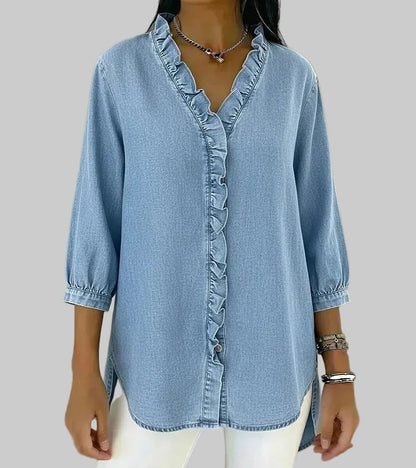 Blouse élégante en denim Abigail™