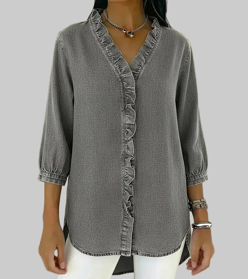 Blouse élégante en denim Abigail™