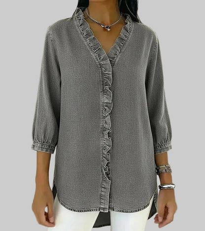 Blouse élégante en denim Abigail™