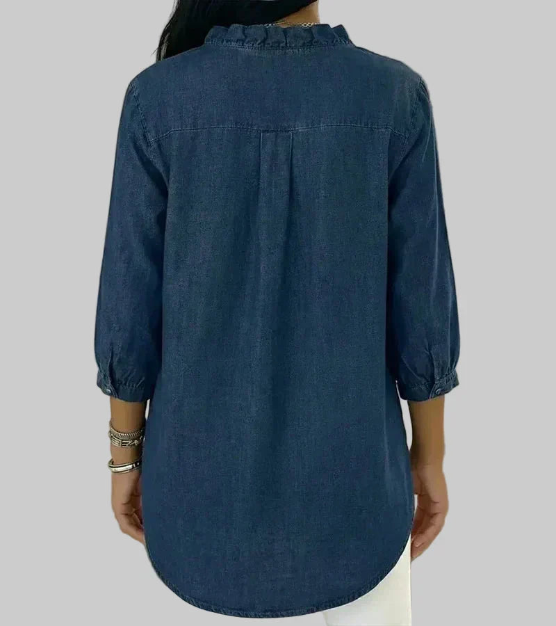Blouse élégante en denim Abigail™