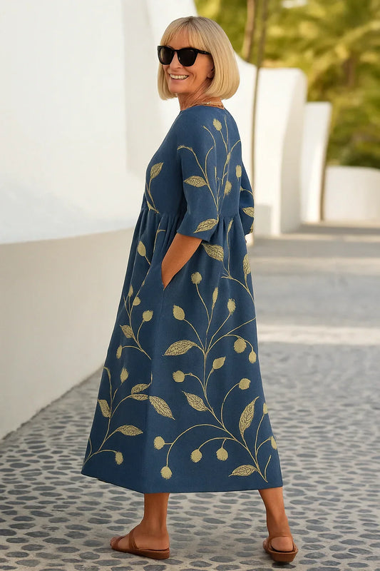 Emily | Robe midi décontractée