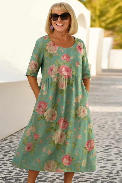 Emily | Robe midi décontractée