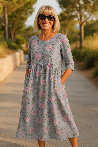Emily | Robe midi décontractée