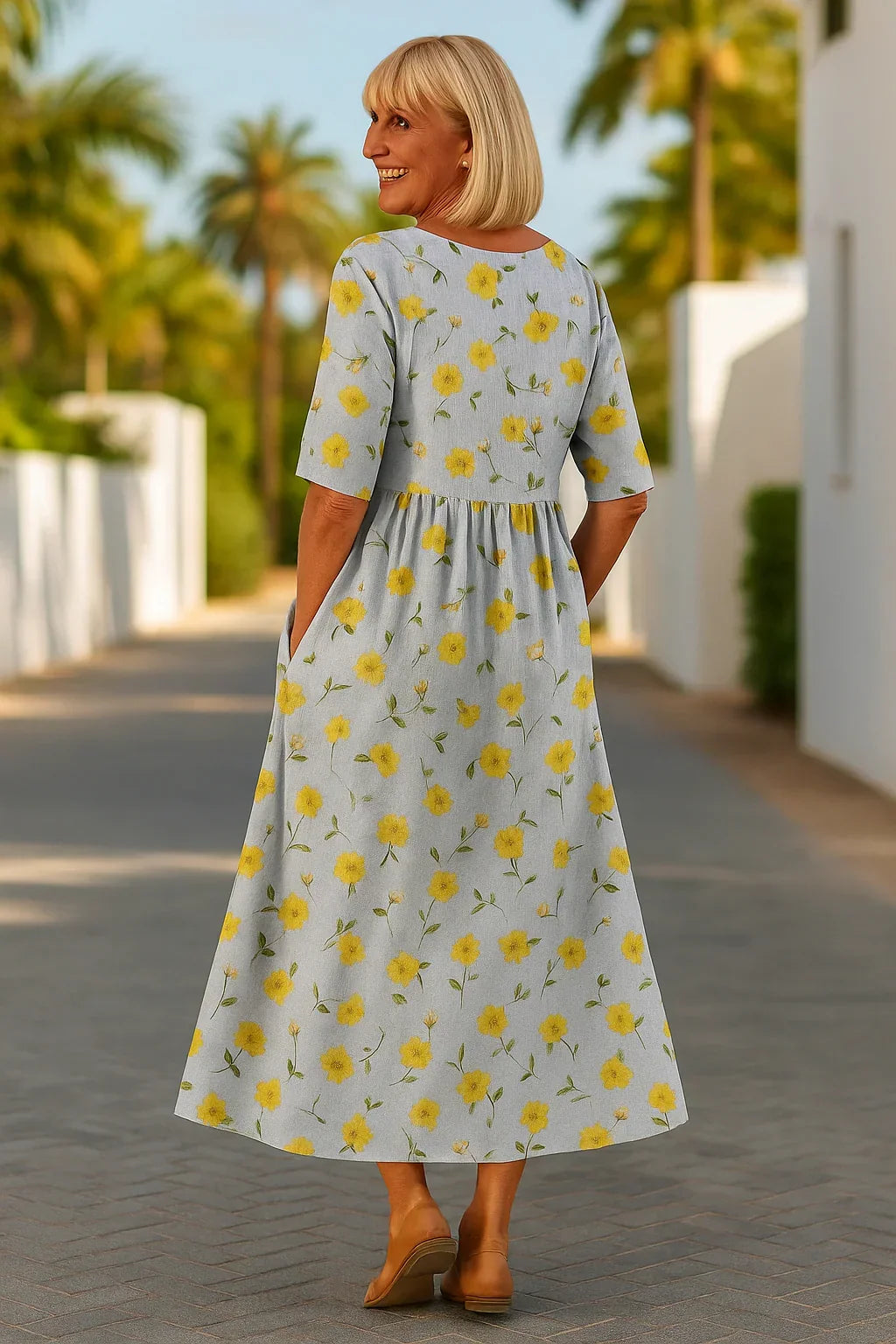 Emily | Robe midi décontractée