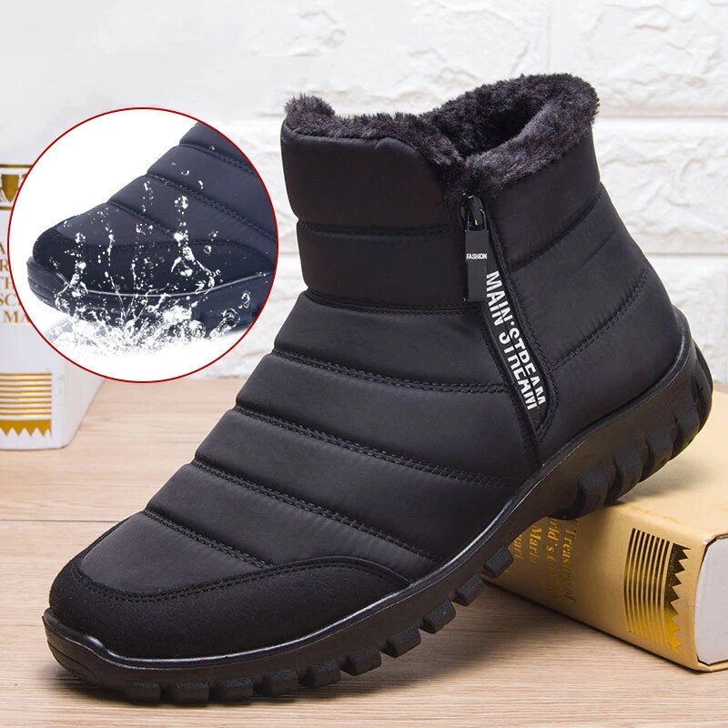 Chaussures d'hiver isolées antidérapantes