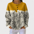 Women’s Zebra Print Color Block Pullover Sweater