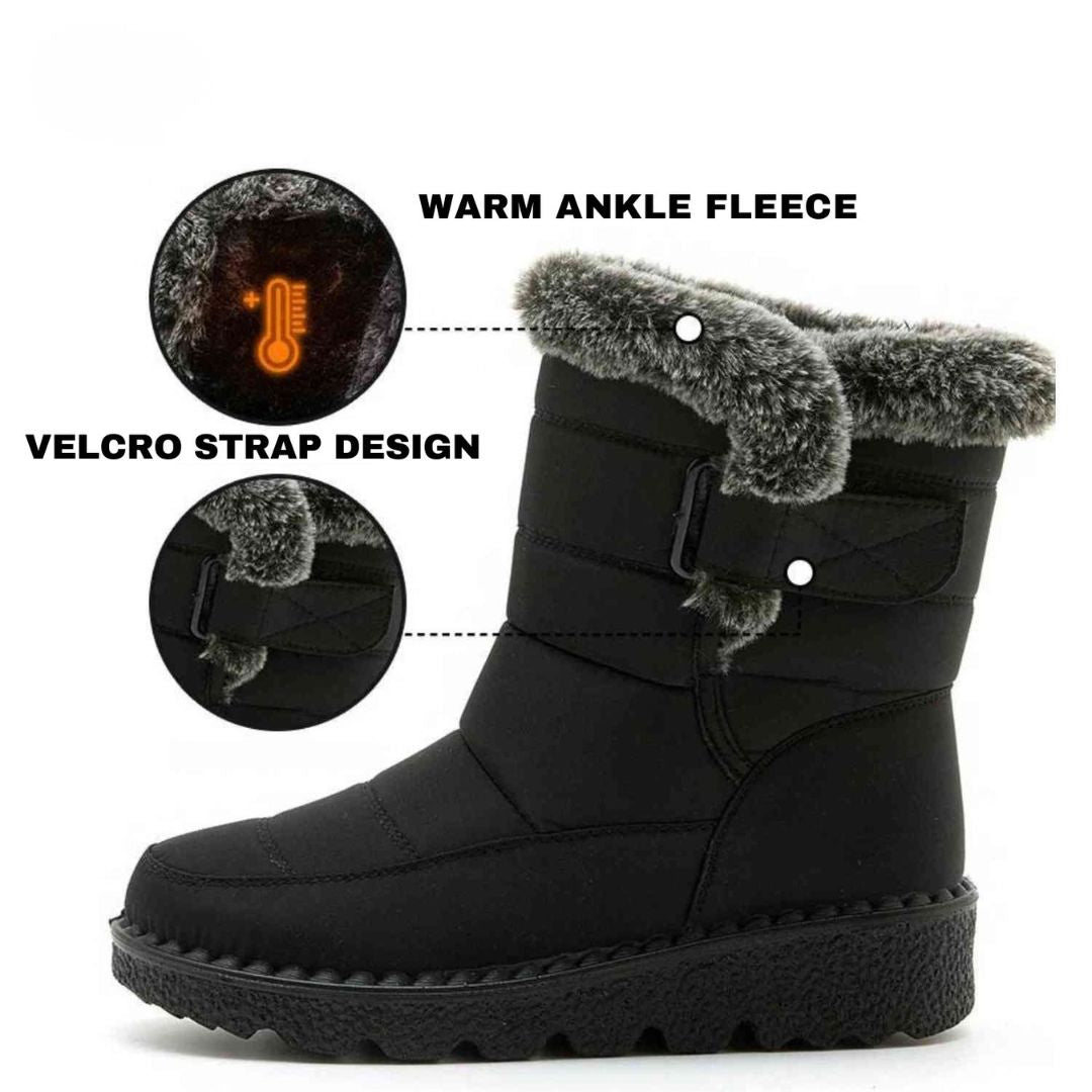 Bottes de neige chaudes, isolées et antidérapantes pour femmes