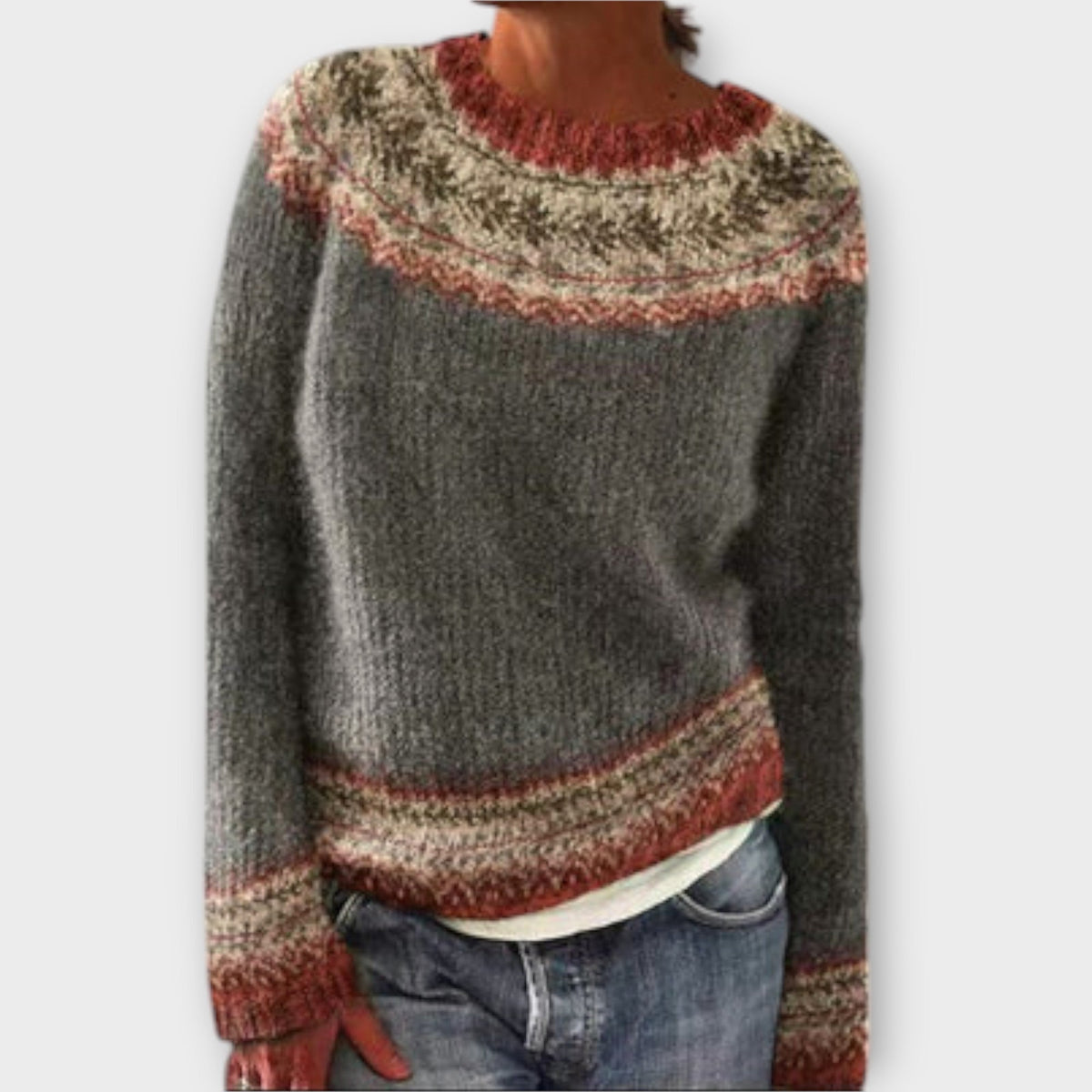 Pull à manches longues douillet pour femme