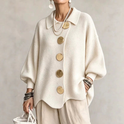 Cardigan oversize à col pour femme