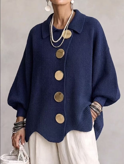 Cardigan oversize à col pour femme