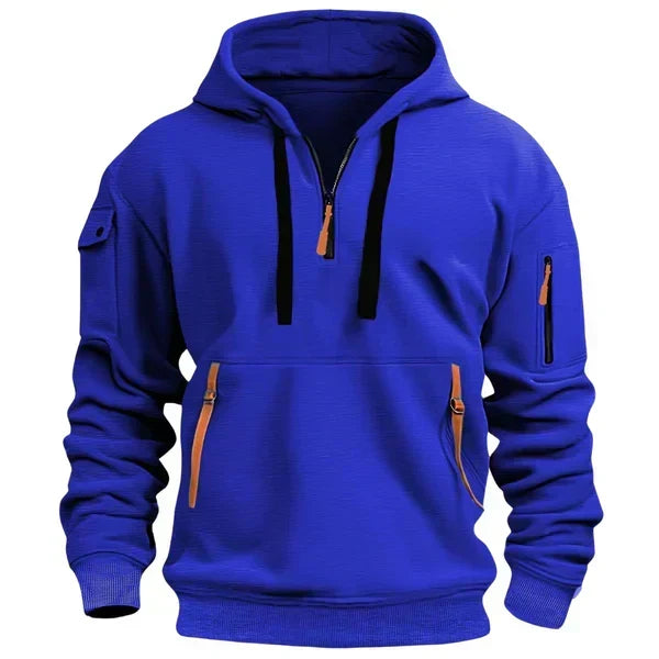 Sweat à capuche oversize gris ardoise pour homme