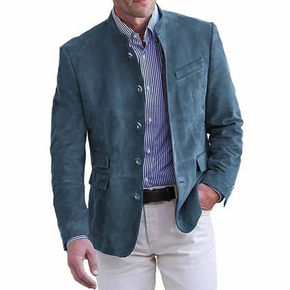 Veste décontractée à boutons pour homme