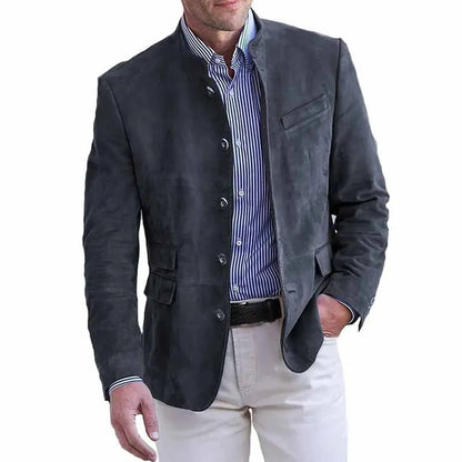Veste décontractée à boutons pour homme