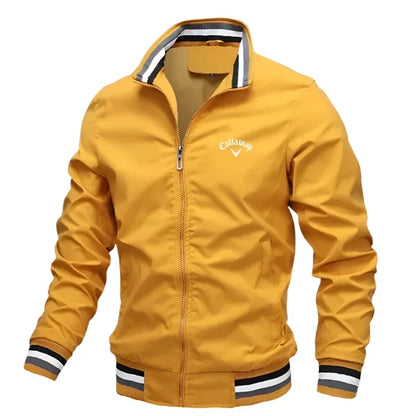 Blouson aviateur classique zippé pour homme