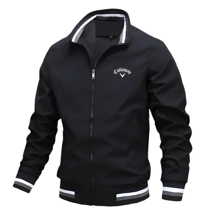 Blouson aviateur classique zippé pour homme