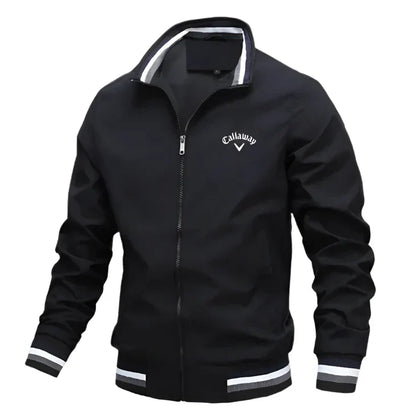 Blouson aviateur classique zippé pour homme