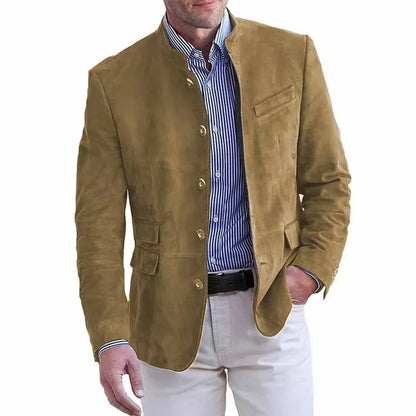 Veste décontractée à boutons pour homme