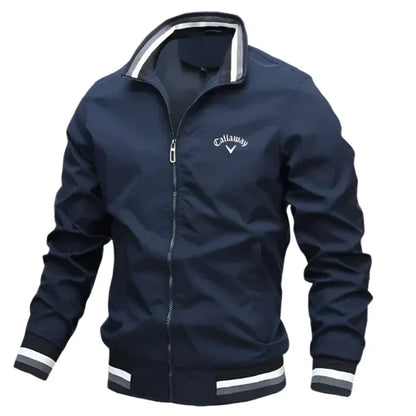 Blouson aviateur classique zippé pour homme