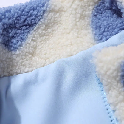 Veste à capuche réversible à imprimé cœur pour femme