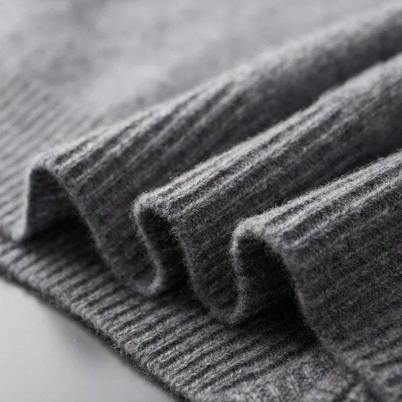 Men’s Full-Zip Ribbed Knit Cardigan