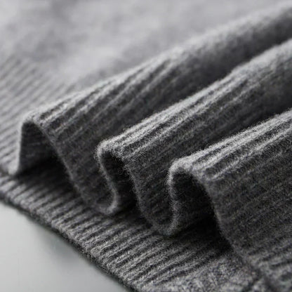 Men’s Full-Zip Ribbed Knit Cardigan