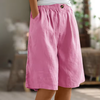 ZYLA – LINEN COMFORT RELAXED SHORTS