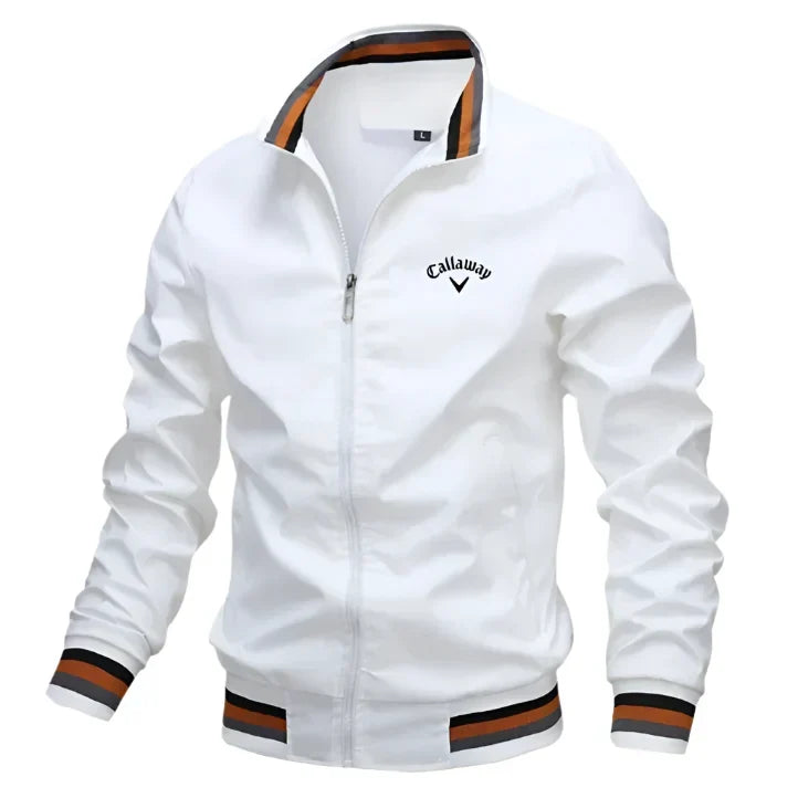 Blouson aviateur classique zippé pour homme