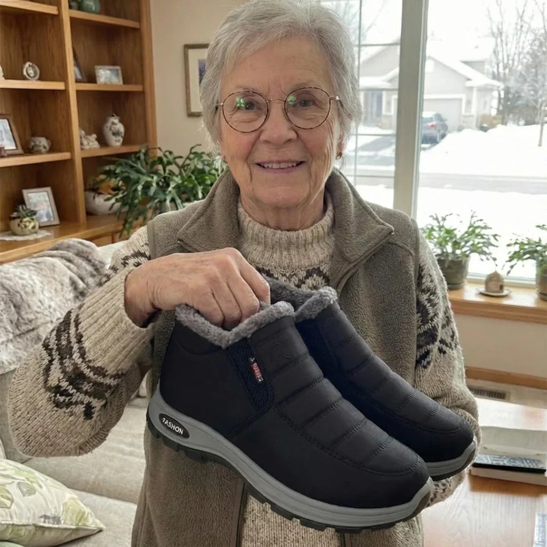 Sianna™ | Bottines à enfiler matelassées et imperméables rouges